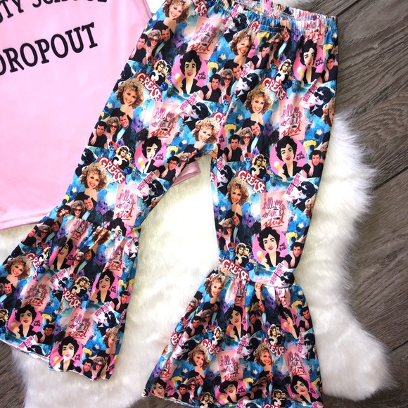 Girl Boutique Grease Bell Bottom Outfit Set - Picture 2 of 3